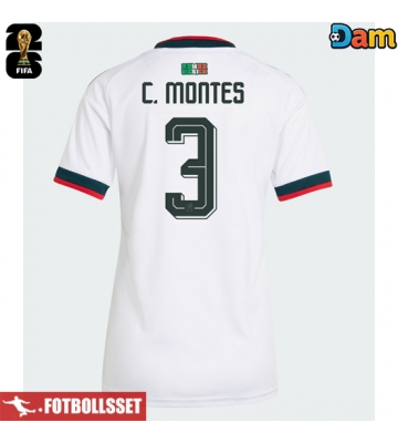 Mexiko Cesar Montes #3 Bortatröja Dam VM 2026 Kortärmad